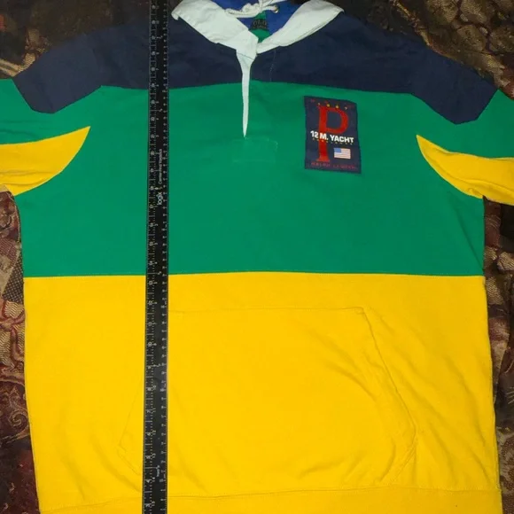 Polo Ralph Lauren Polo Sport P 12M Yacht Challenge Long Sleeve Hooded Pullove - Picture 4 of 6